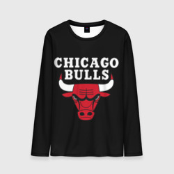 Мужской лонгслив 3D Chicago bulls Чикаго буллс