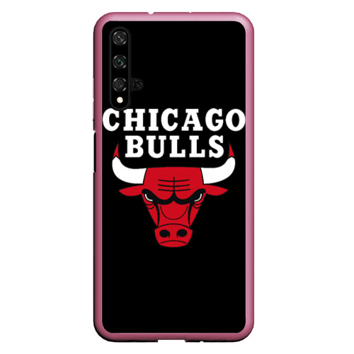 Чехол для Honor 20 Chicago bulls Чикаго буллс, цвет малиновый