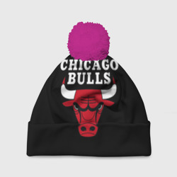 Шапка 3D c помпоном Chicago bulls Чикаго буллс