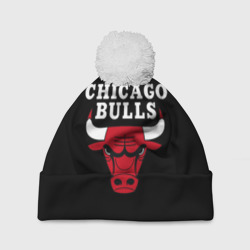 Шапка 3D c помпоном Chicago bulls Чикаго буллс