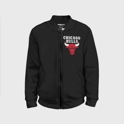 Детский бомбер 3D Chicago bulls Чикаго буллс лого на кармашке