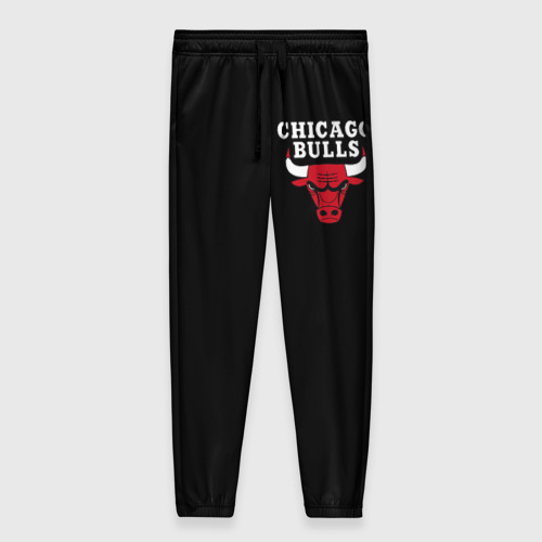 Женские брюки 3D Chicago bulls Чикаго буллс лого на кармашке