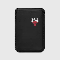 Картхолдер Magsafe магнитный Chicago bulls Чикаго буллс лого на кармашке