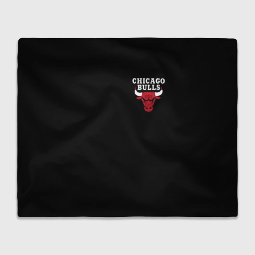 Плед 3D Chicago bulls Чикаго буллс лого на кармашке