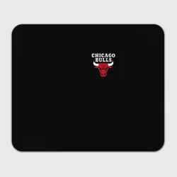 Прямоугольный коврик для мышки Chicago bulls Чикаго буллс лого на кармашке