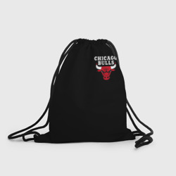 Рюкзак-мешок 3D Chicago bulls Чикаго буллс лого на кармашке