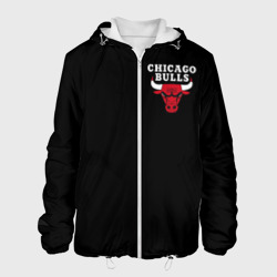 Мужская куртка 3D Chicago bulls Чикаго буллс лого на кармашке