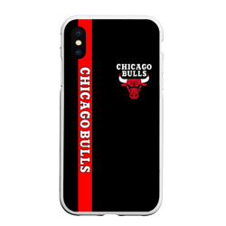 Чехол для iPhone XS Max матовый Chicago bulls