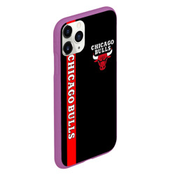 Чехол для iPhone 11 Pro матовый Chicago bulls - фото 2