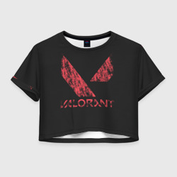 Женская футболка Crop-top 3D Valorant