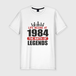 Мужская футболка хлопок Slim 1984 - рождение легенды