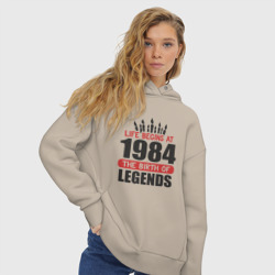 Женское худи Oversize хлопок 1984 - рождение легенды - фото 2