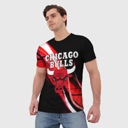Мужская футболка 3D Chicago bulls Чикаго буллс - фото 2
