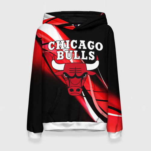 Женская толстовка 3D Chicago bulls Чикаго буллс
