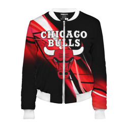 Женский бомбер 3D Chicago bulls Чикаго буллс