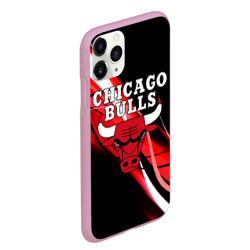 Чехол для iPhone 11 Pro Max матовый Chicago bulls Чикаго буллс - фото 2