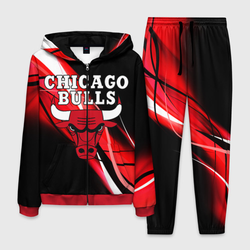 Мужской костюм 3D Chicago bulls Чикаго буллс, цвет красный