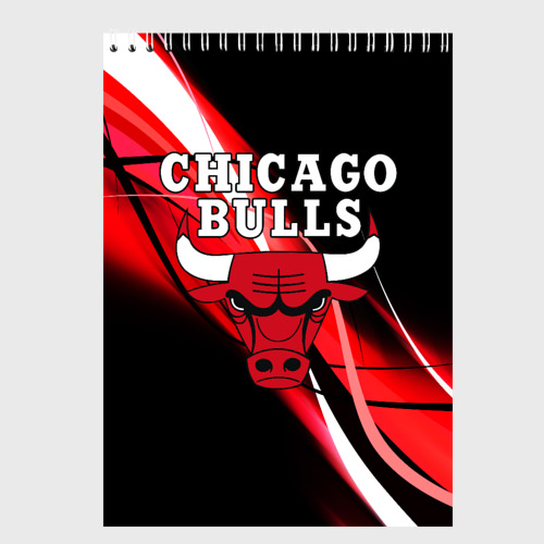 Скетчбук Chicago bulls Чикаго буллс, цвет белый