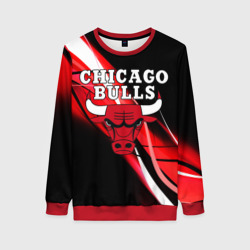 Женский свитшот 3D Chicago bulls Чикаго буллс