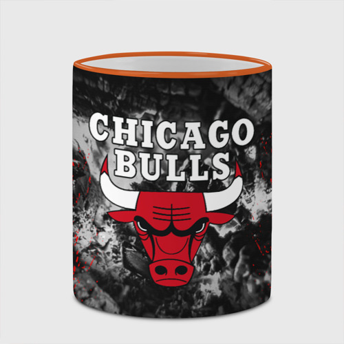 Кружка с полной запечаткой Chicago bulls, цвет Кант оранжевый - фото 4