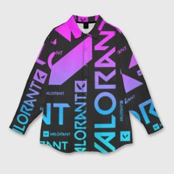 Женская рубашка oversize 3D Valorant