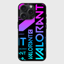 Чехол силиконовый для Apple iPhone 15 Pro матовый Valorant