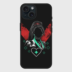 Чехол силиконовый для Apple iPhone 15 матовый Sage