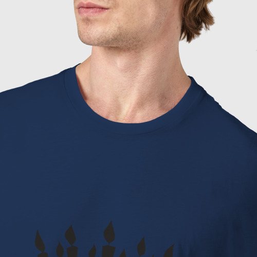 Мужская футболка хлопок 1993 - рождение легенды, цвет темно-синий - фото 6