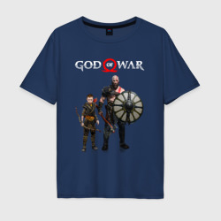 Мужская футболка хлопок Oversize God of war