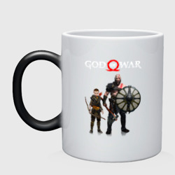 Кружка хамелеон God of war