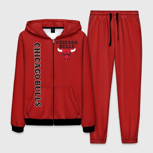 Мужской костюм 3D Chicago bulls Чикаго буллс