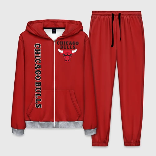 Мужской костюм 3D Chicago bulls Чикаго буллс