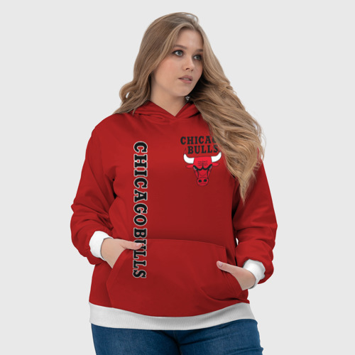 Женская толстовка 3D Chicago bulls Чикаго буллс, цвет 3D печать - фото 6