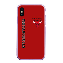 Чехол для iPhone XS Max матовый Chicago bulls Чикаго буллс