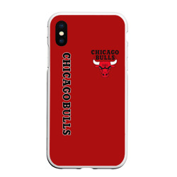 Чехол для iPhone XS Max матовый Chicago bulls Чикаго буллс