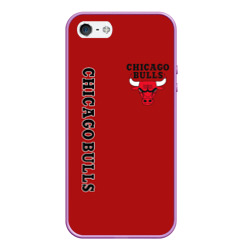 Чехол для iPhone 5/5S матовый Chicago bulls Чикаго буллс