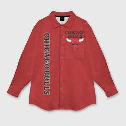 Мужская рубашка oversize 3D Chicago bulls Чикаго буллс