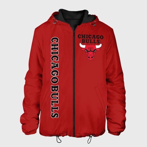 Мужская куртка 3D Chicago bulls Чикаго буллс