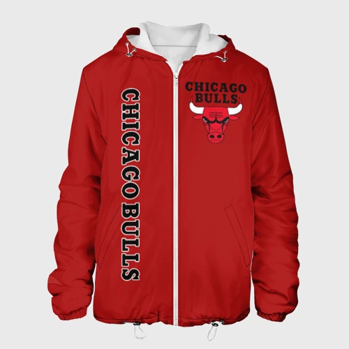 Мужская куртка 3D Chicago bulls Чикаго буллс