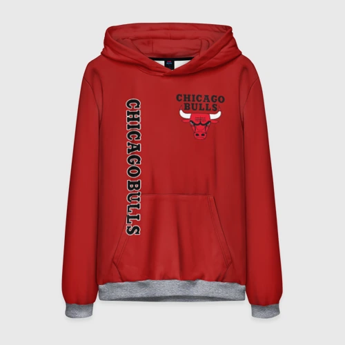 Мужская толстовка 3D Chicago bulls Чикаго буллс