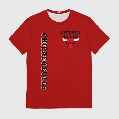 Мужская футболка 3D Chicago bulls Чикаго буллс