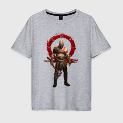 Мужская футболка хлопок Oversize God of war