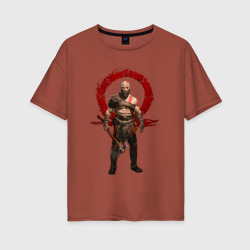 Женская футболка хлопок Oversize God of war