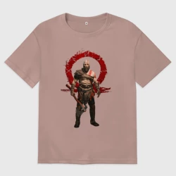 Женская футболка хлопок Oversize God of war