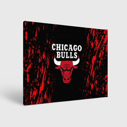 Холст прямоугольный Chicago bulls Чикаго буллс