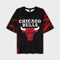 Мужская футболка oversize 3D Chicago bulls Чикаго буллс