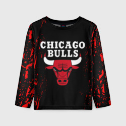 Детский лонгслив 3D Chicago bulls Чикаго буллс