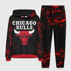 Мужской костюм с толстовкой 3D Chicago bulls Чикаго буллс