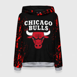 Женская толстовка 3D Chicago bulls Чикаго буллс