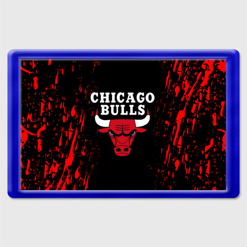 Магнит 45*70 Chicago bulls Чикаго буллс, цвет синий